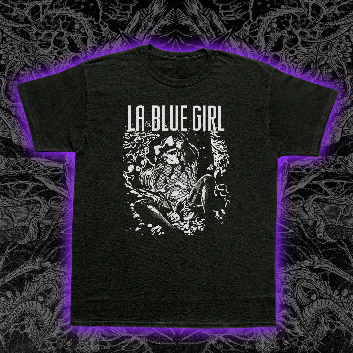 La Blue Girl Anime Hentai Slim Fit Tee