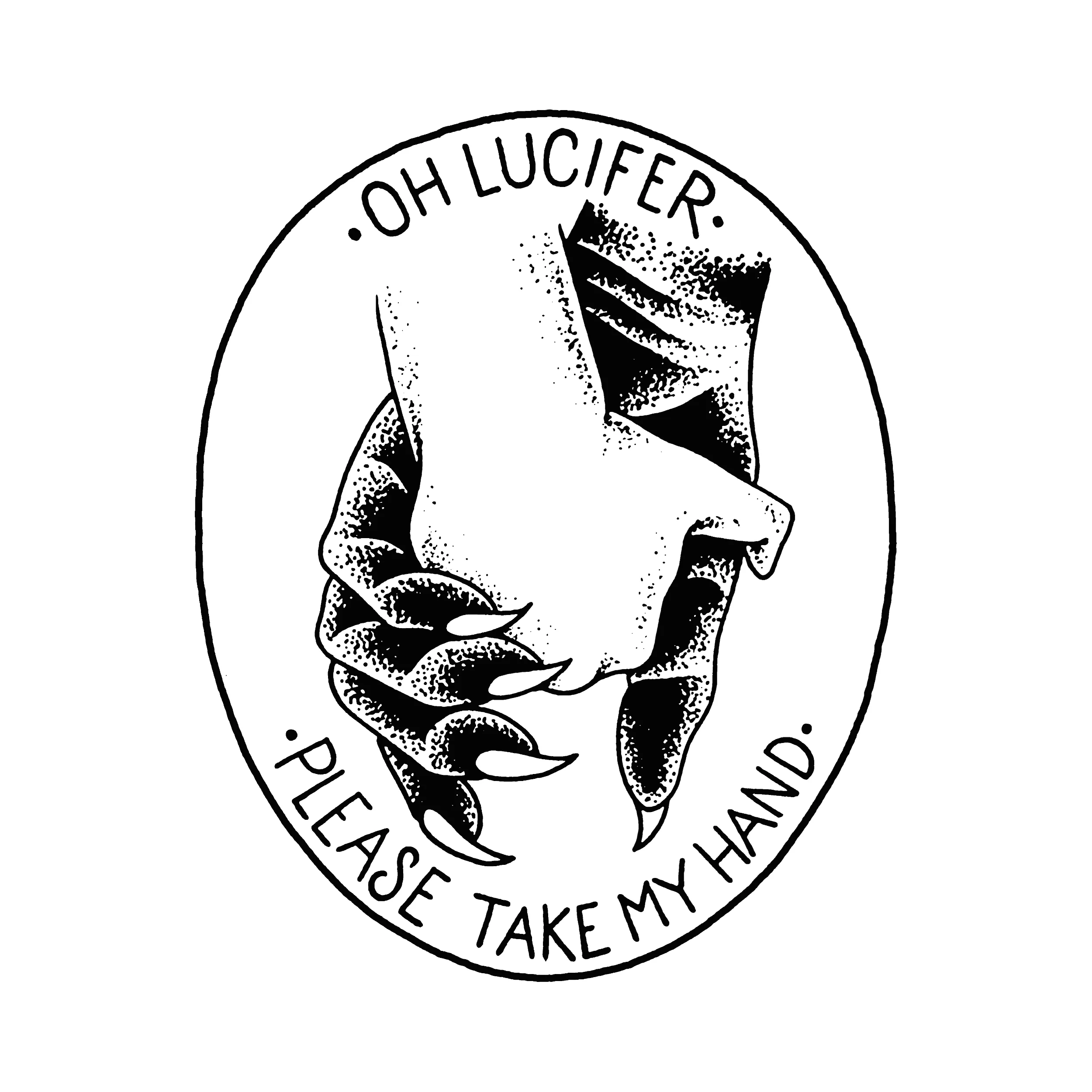 Lucifer Take My Hand Slim Fit Tee