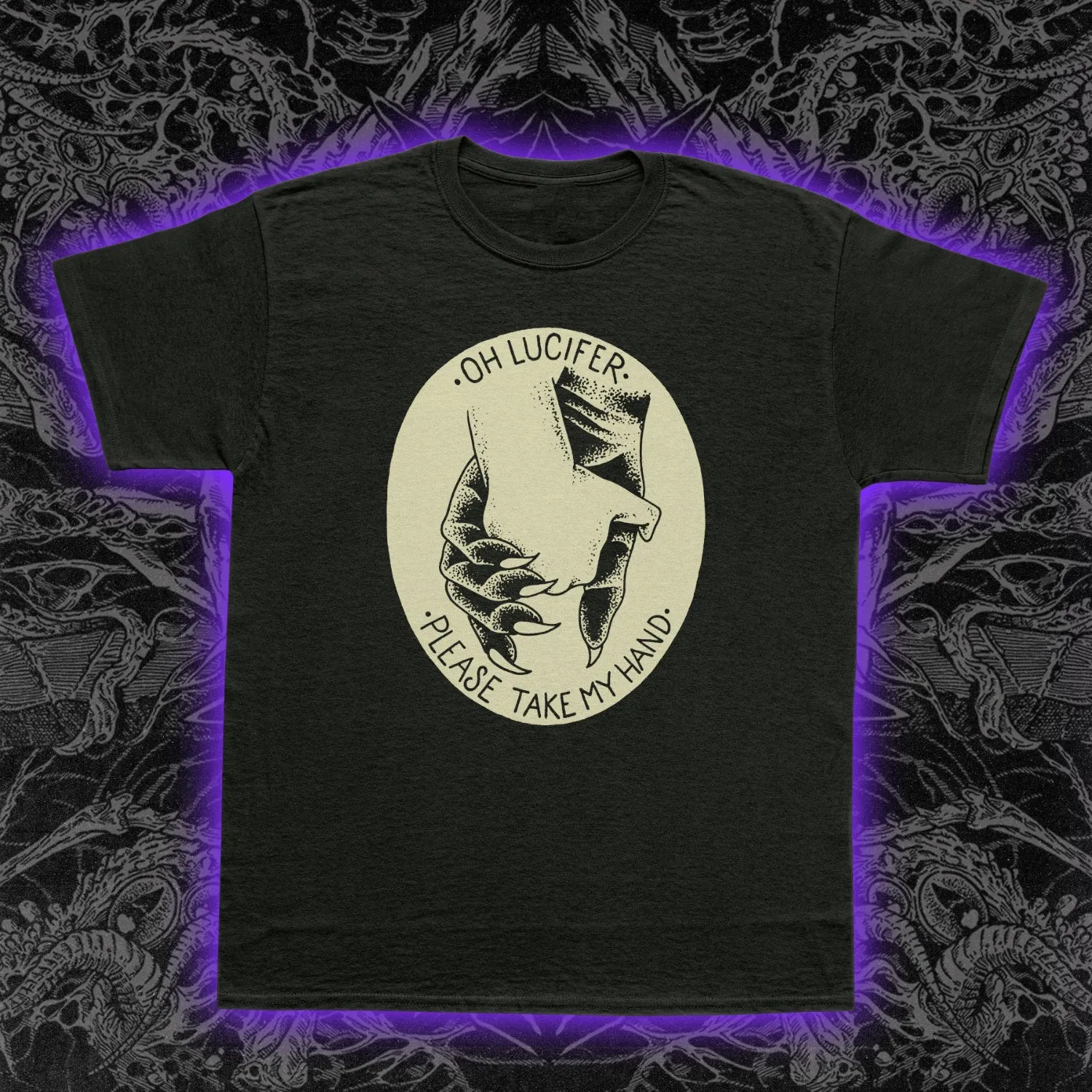 Lucifer Take My Hand Slim Fit Tee