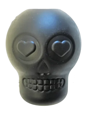 Magnum Sugar Skull eDispenser Ultra-Durable Chew Toy & Treat Dispenser - Black