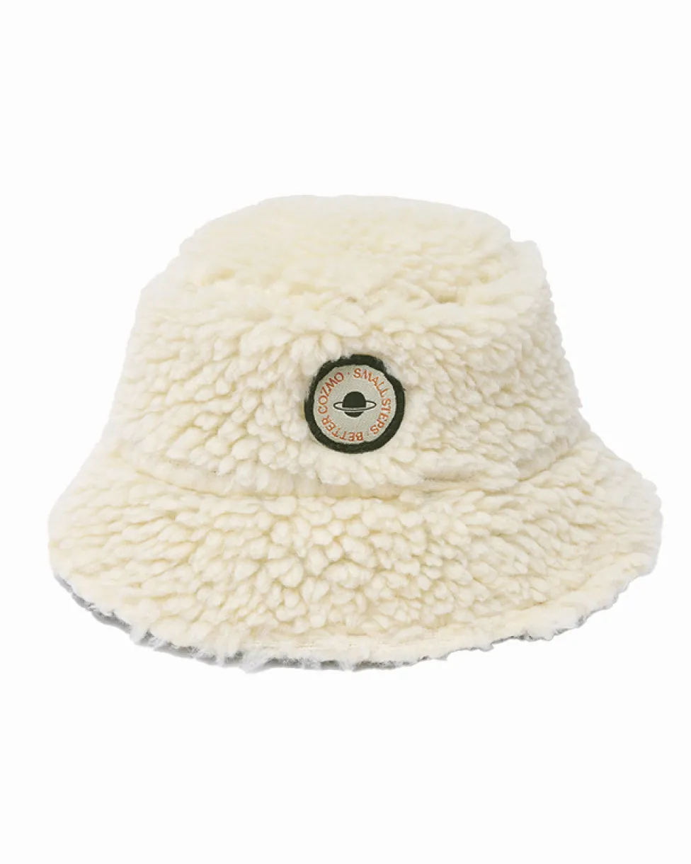 MY LITTLE COZMO MANIFESTO n°1 Faux Shearling Bucket Hat