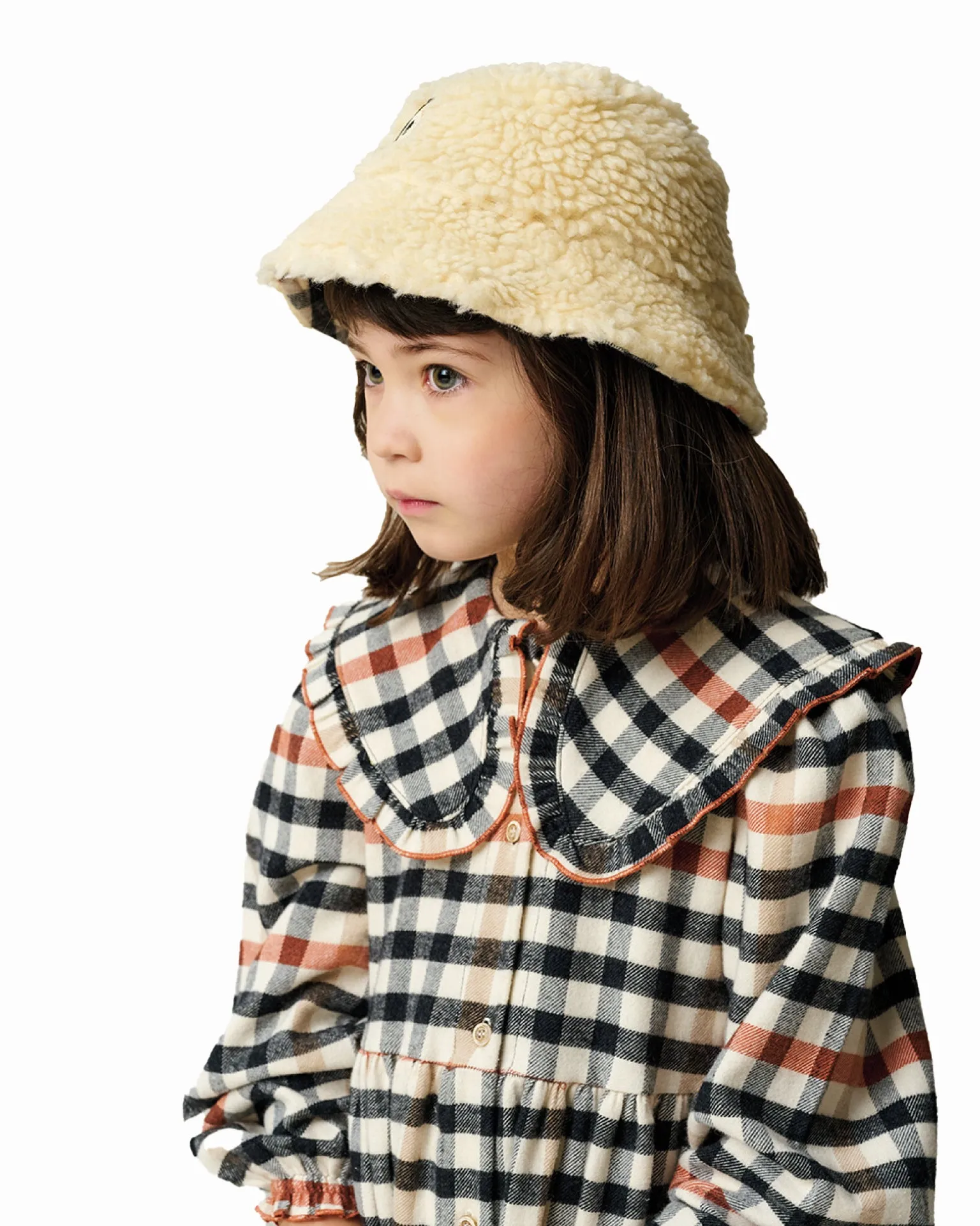 MY LITTLE COZMO MANIFESTO n°1 Faux Shearling Bucket Hat