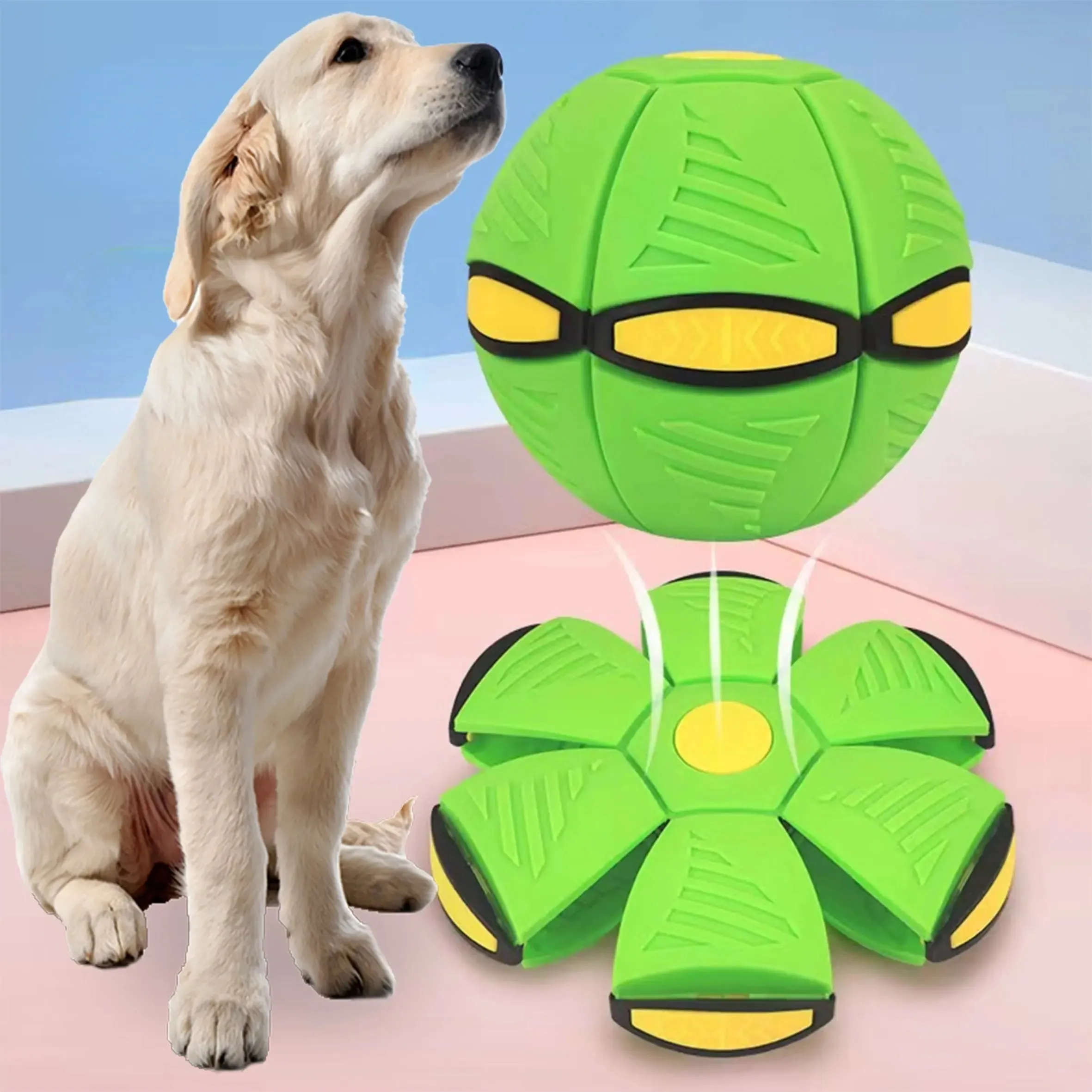 New UFO Pet Flying Saucer Ball interactive dog toy