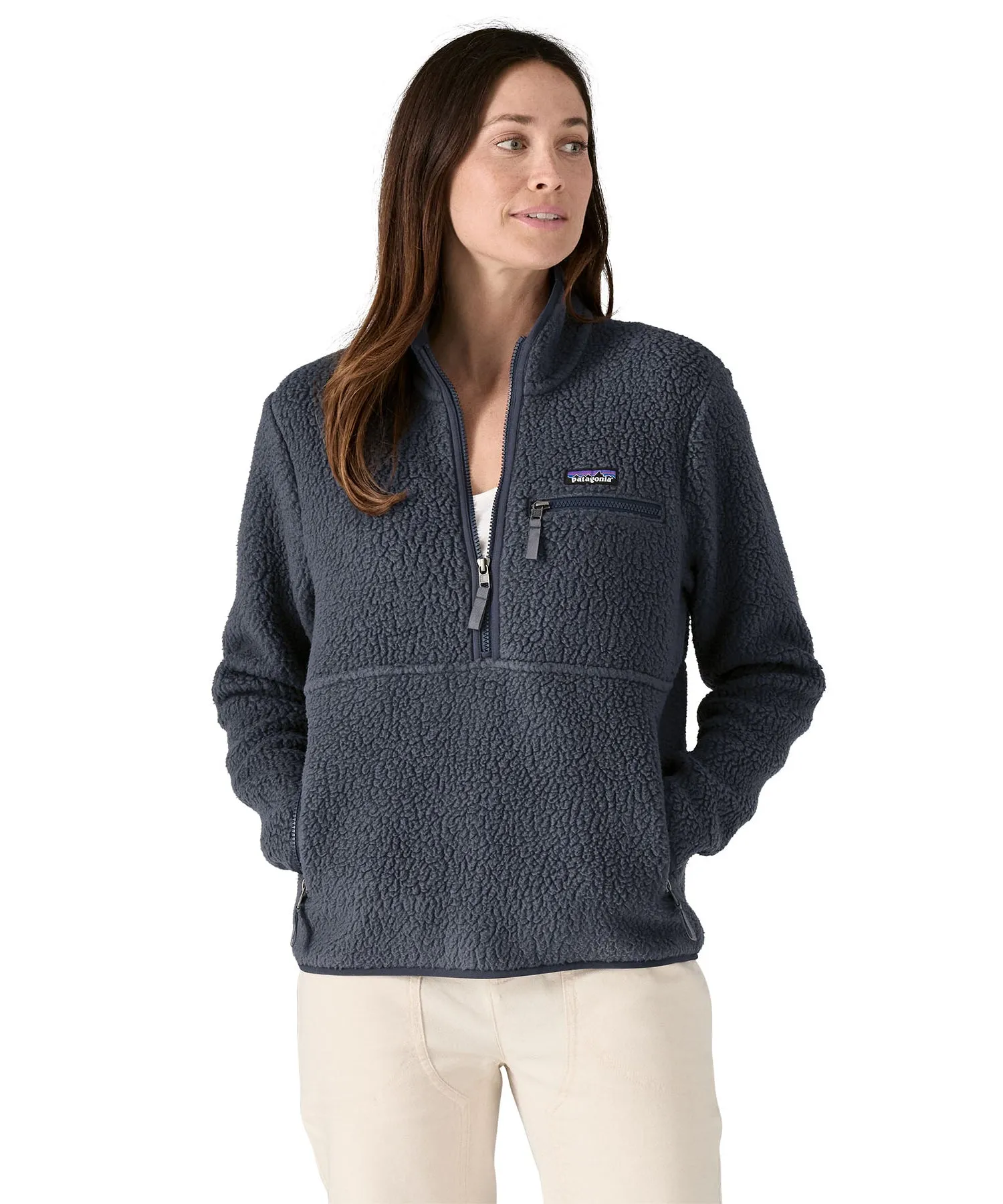 Patagonia Women's Retro Pile Marsupial Fleece - Smolder Blue