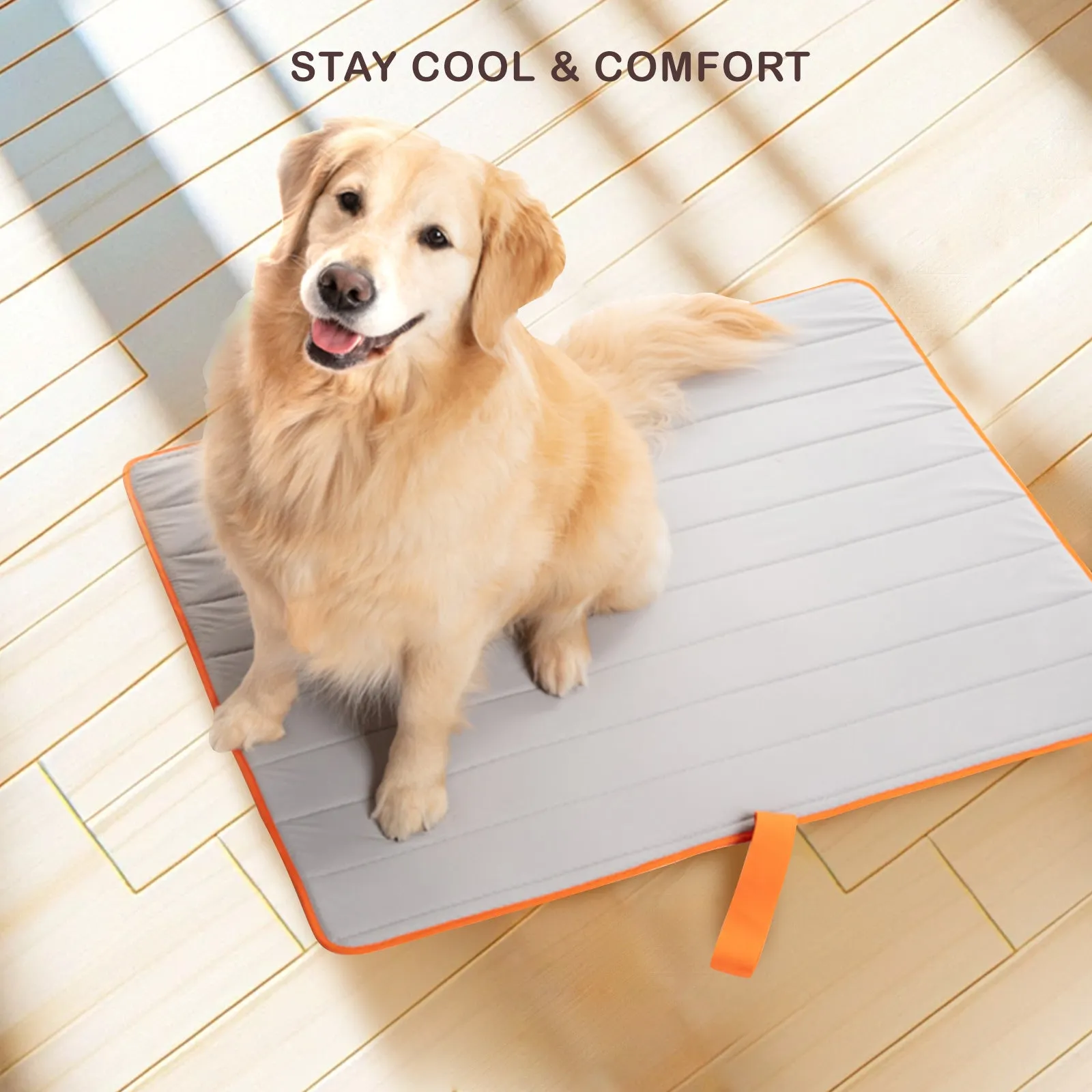 Portable 3D Mesh Non-Slip Pet Cooling Mat, M Size