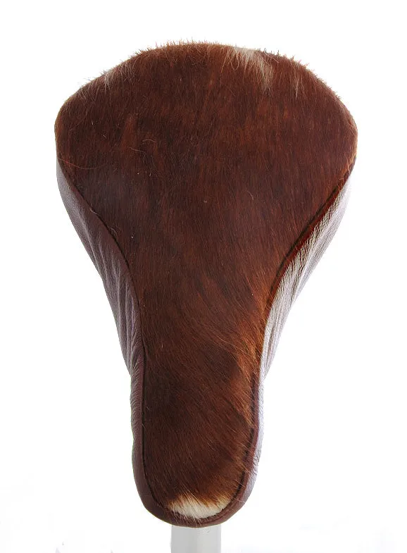 Rambo Luxury Saddle Cover - Brown Cow Hide