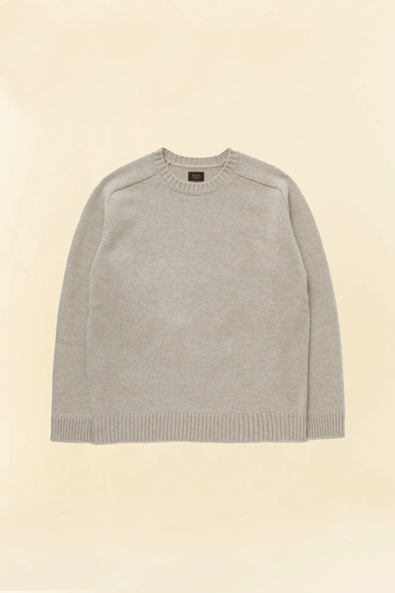 Rats Wool Cashmere Crew Neck Knit - Ecru