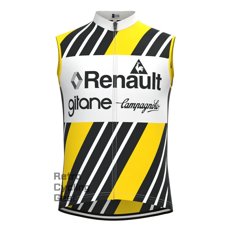 Renault Stripe Retro Cycling Vest