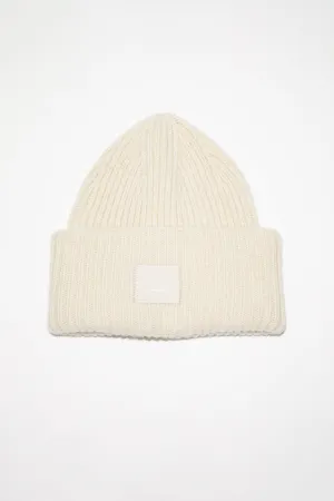 Ribbed Knit Beanie Oatmeal Melange