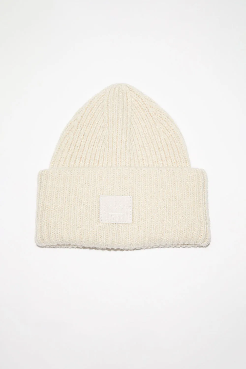 Ribbed Knit Beanie Oatmeal Melange