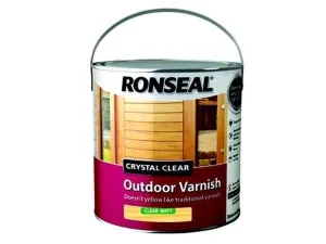 Ronseal 250Ml Crystal Clear Outdoor Matt Varnish