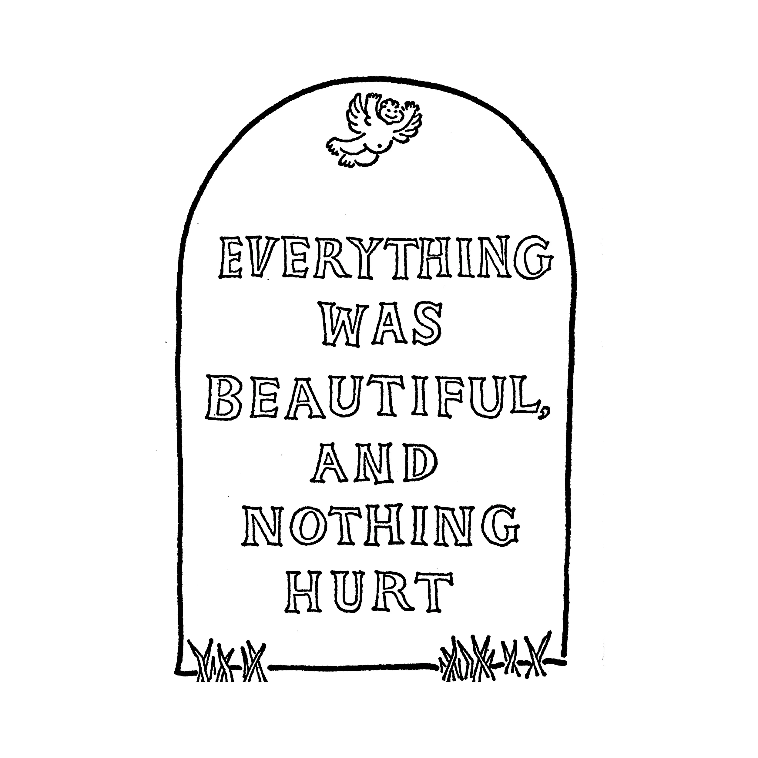 Slaughterhouse Five Everything Was Beautiful Grave Slim Fit Tee