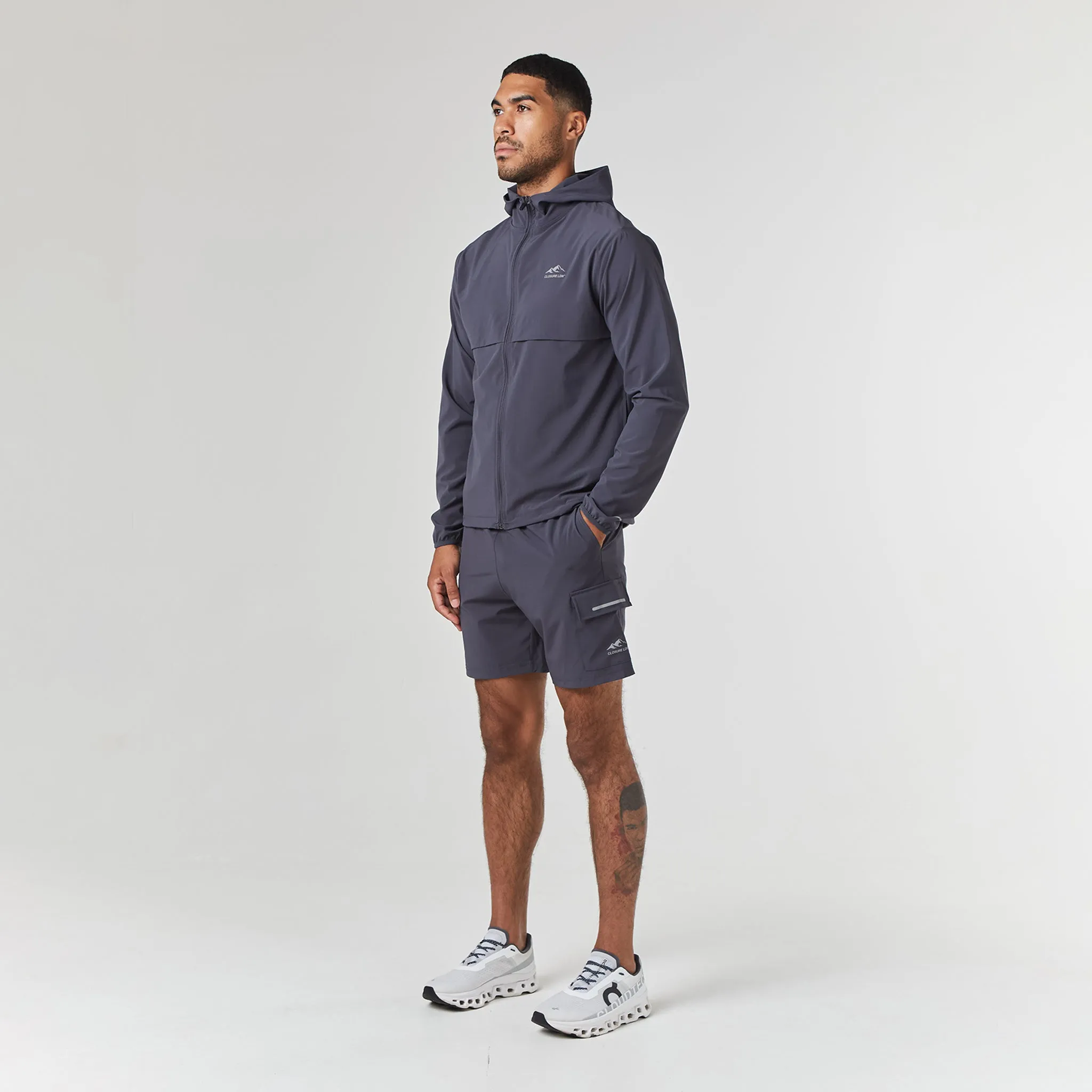 Tech Windbreaker Twinset | Charcoal