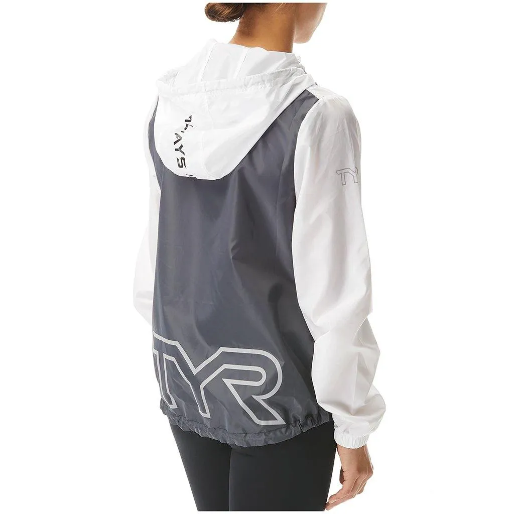 TYR Womens White Elite Team Windbreaker