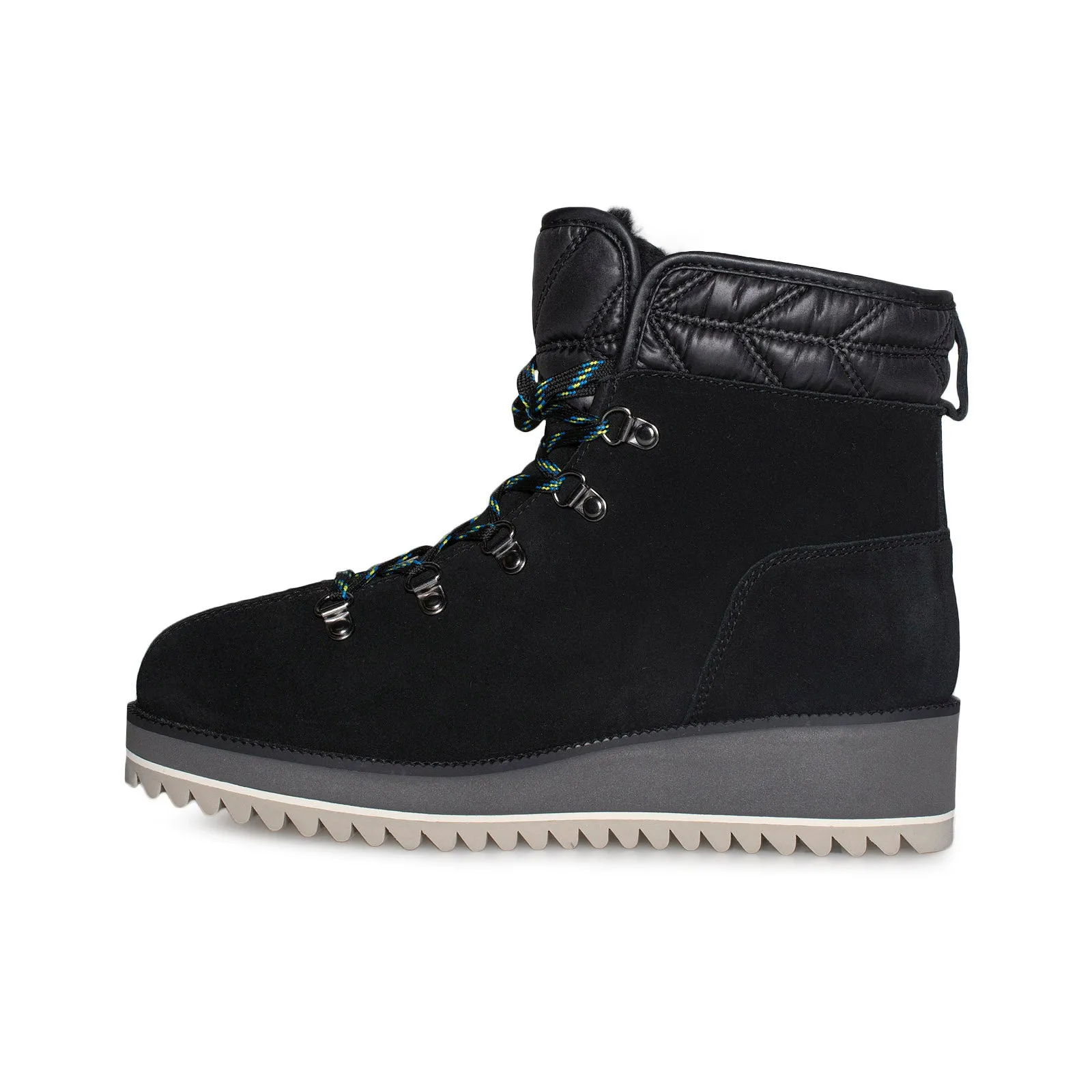 UGG Birch Lace-Up Black Boot - Women's