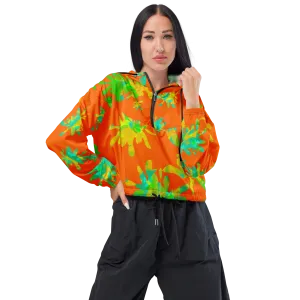 Unke Jungle Island Cropped Windbreaker