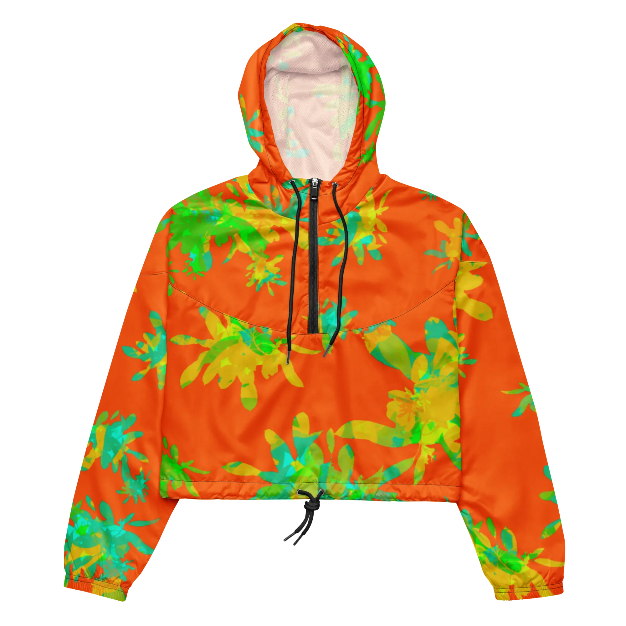 Unke Jungle Island Cropped Windbreaker