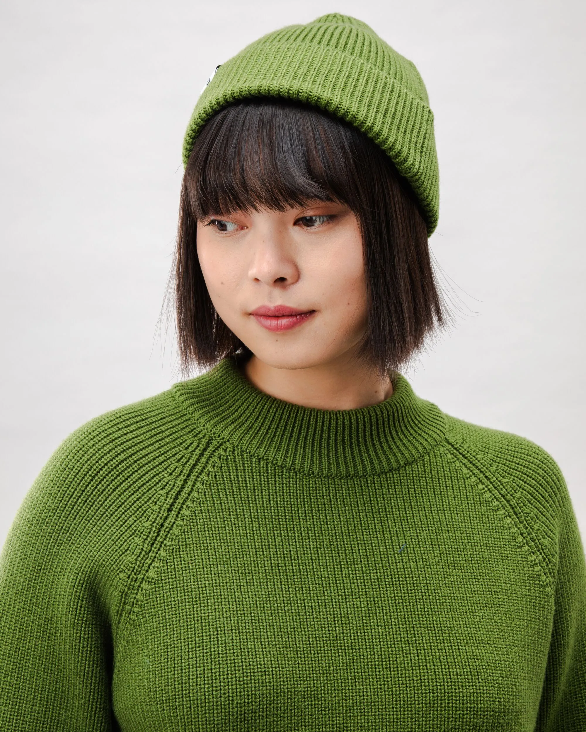 Waterfront Wool Beanie Green