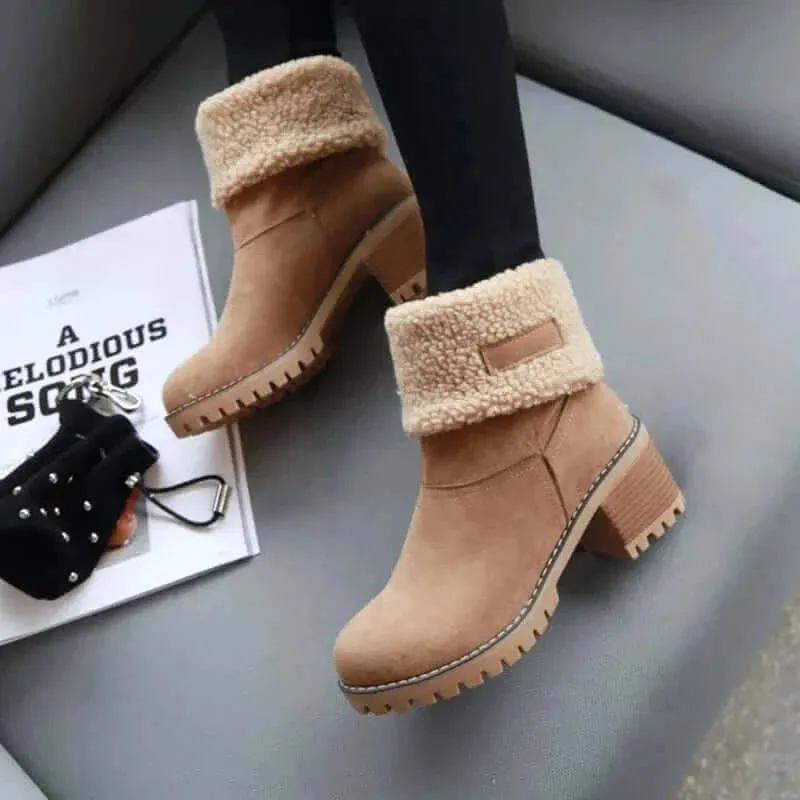 Women's Fur Warm Snow Boots 2023 Winter New Warm Wool Booties Ankle