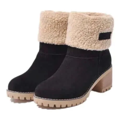 Women's Fur Warm Snow Boots 2023 Winter New Warm Wool Booties Ankle