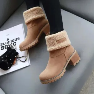 Women's Fur Warm Snow Boots 2023 Winter New Warm Wool Booties Ankle